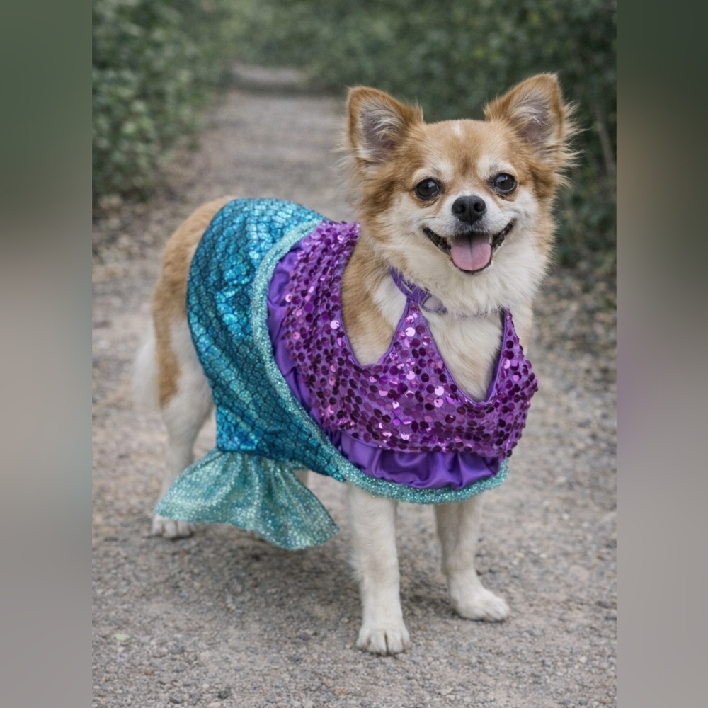 Mermaid doggie costume